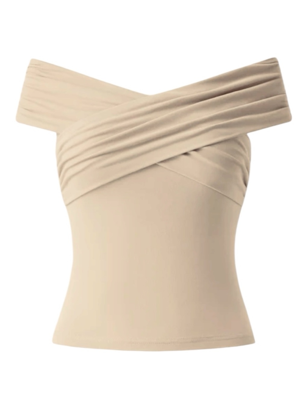 OGL | Eco-SkinKiss® Criss Cross Off Shoulder New Airy Bra Top | Large New